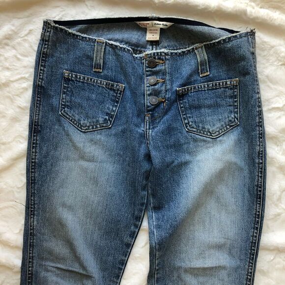 Abercrombie & Fitch Y2K Low Rise Patch Pocket Denim Jeans - Women’s 4 - Picture 3 of 8